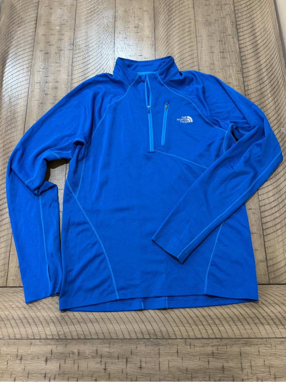 The North Face Men’s Bright Blue Quarter-Zip Performance Top